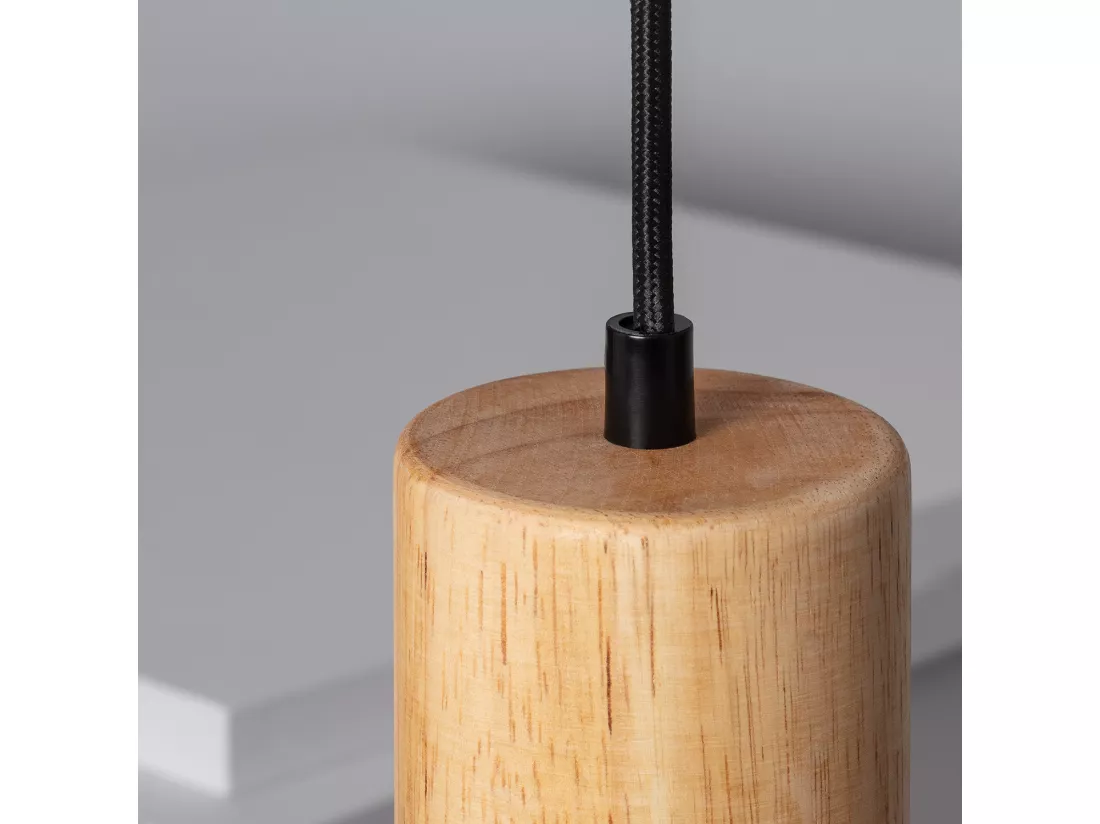 Suspension Bois et Métal Kidonge Noir