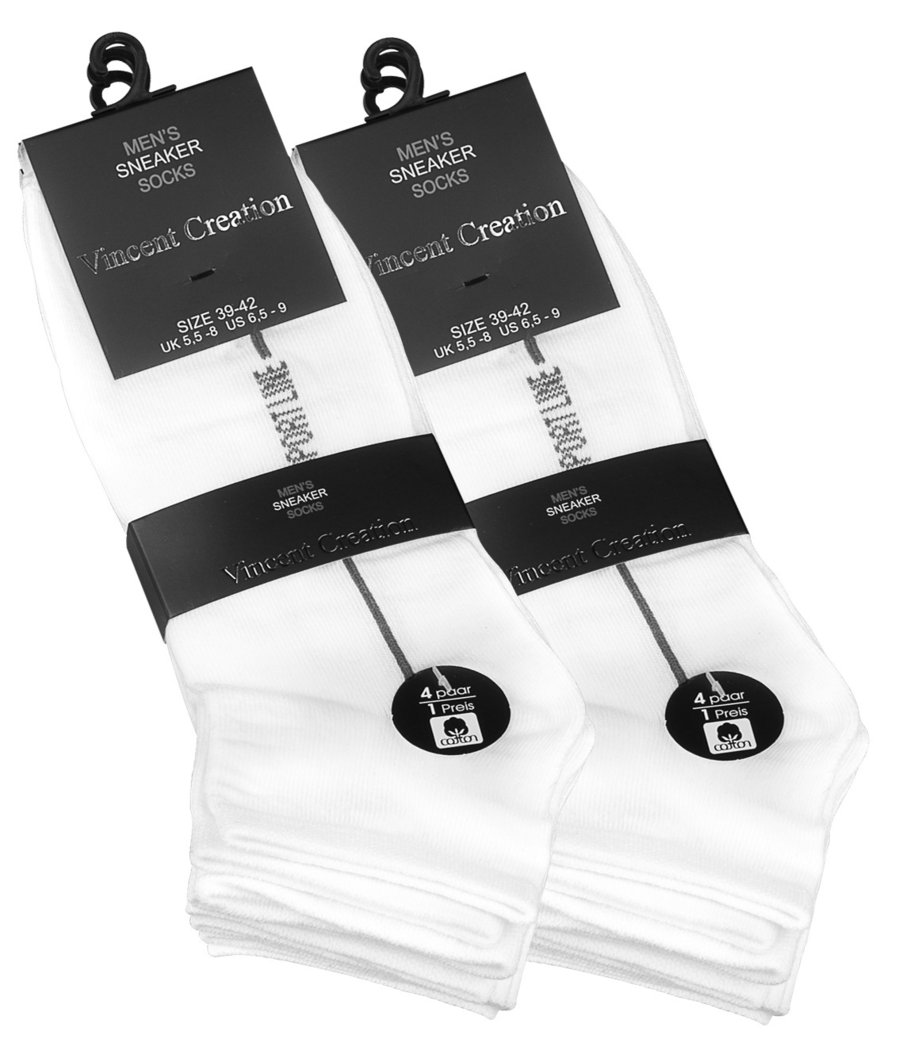 Vincent Creation® Sneaker Socken 8 Paar, SPORT LINE, Baumwolle