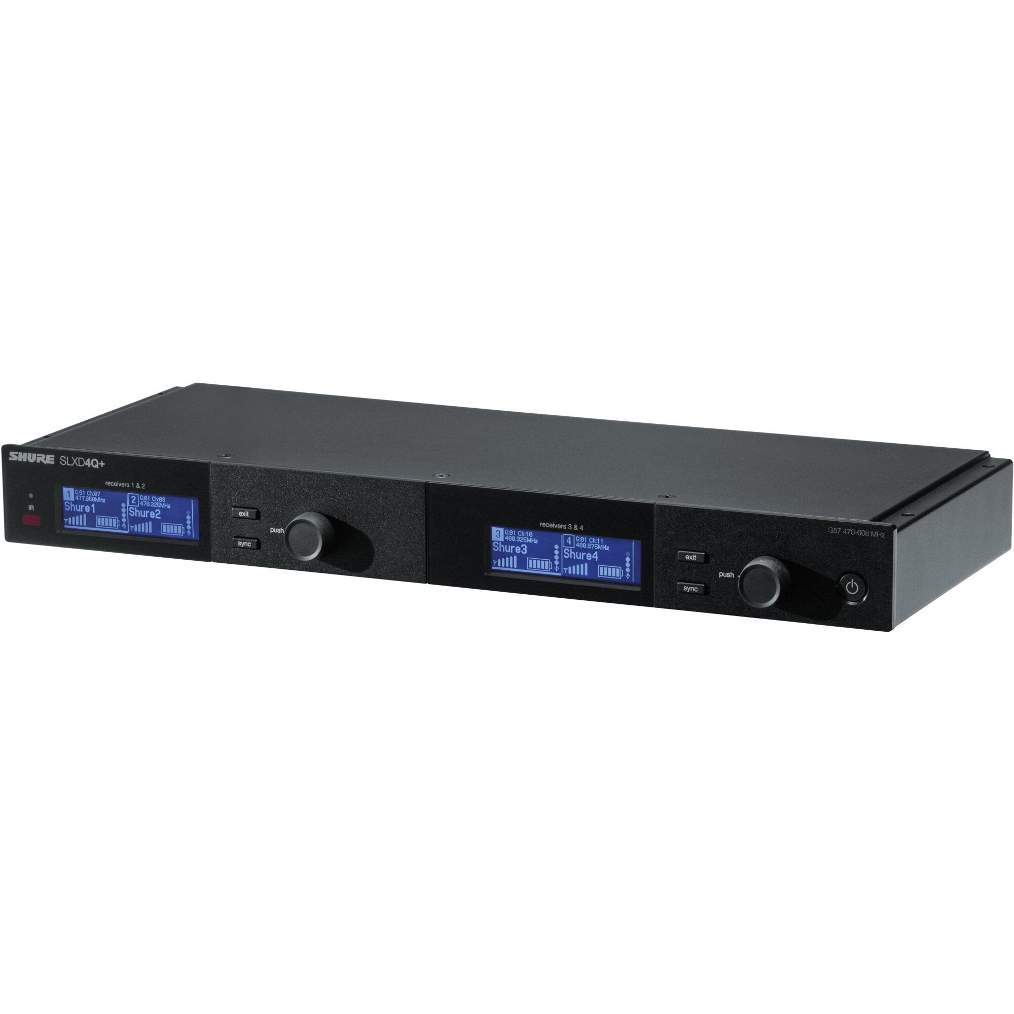 Shure SLXD4Q+ K55 vierkanaals ontvanger