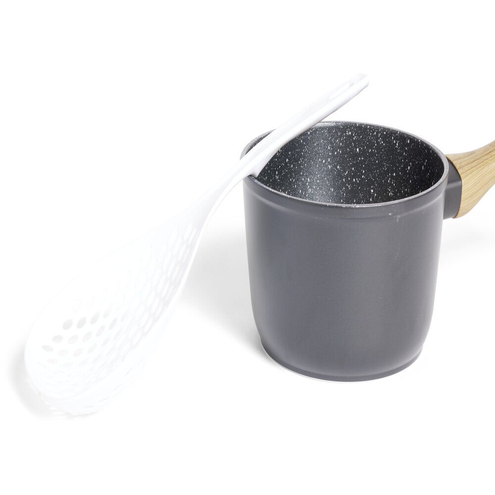 Cuillère écumoire plastique blanc ou orange