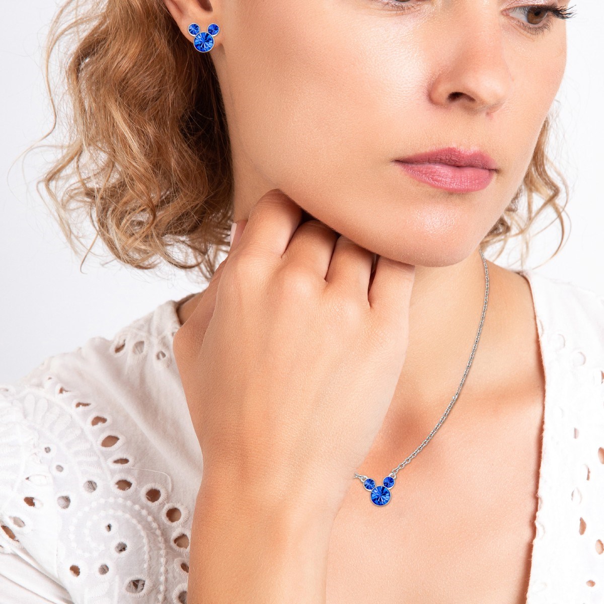 Parure collier et boucles d'oreilles Disney - Mickey