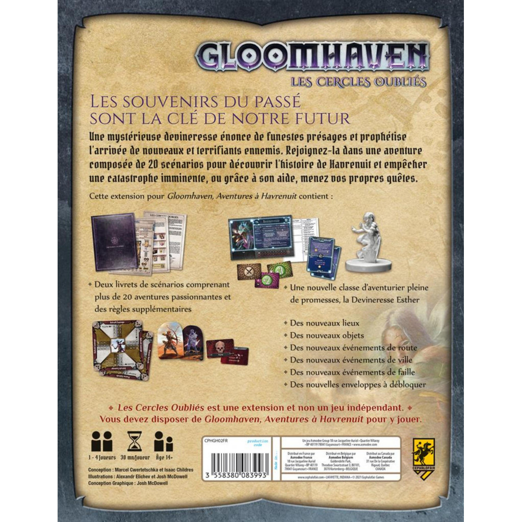 Gloomhaven : Extension Les Cercles Oubliés