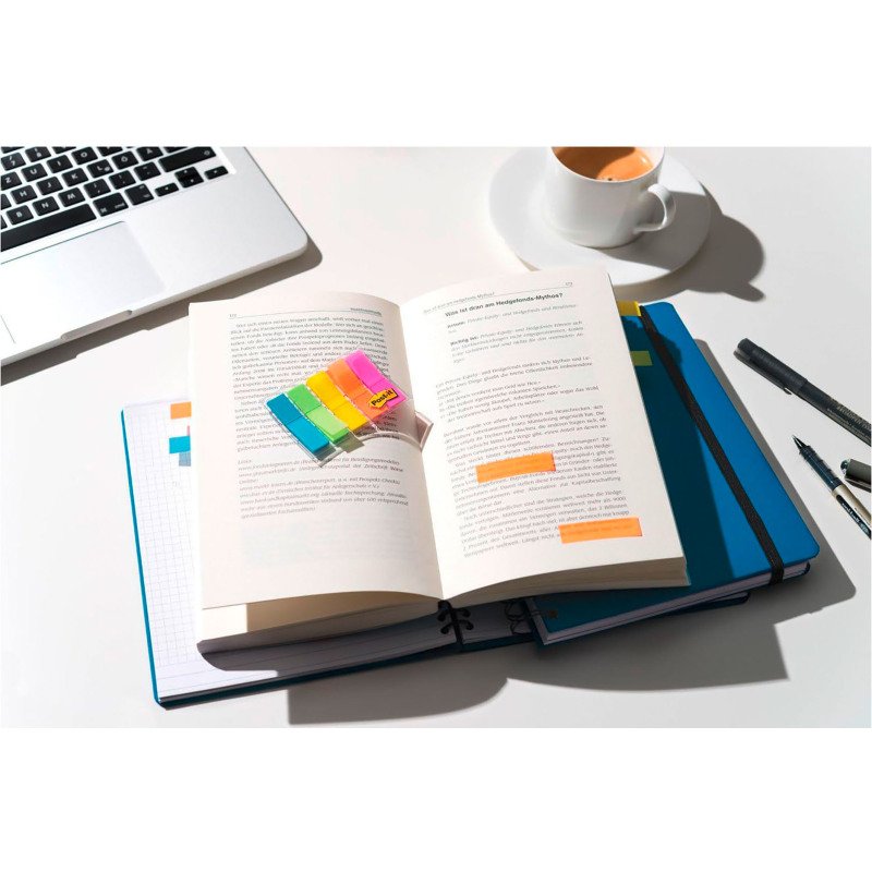 Marque-page Index, 11,9 x 43,2 mm, coloré