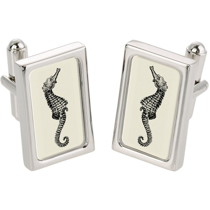 Boutons de manchette, Cheval de mer.