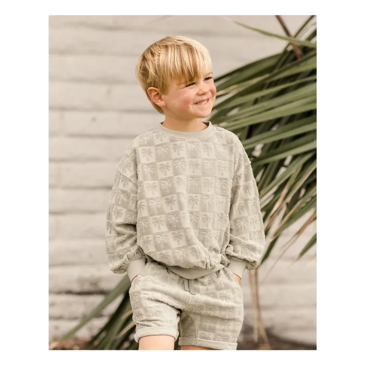 Rylee + Cru Sweat Eponge Palmiers | Sauge