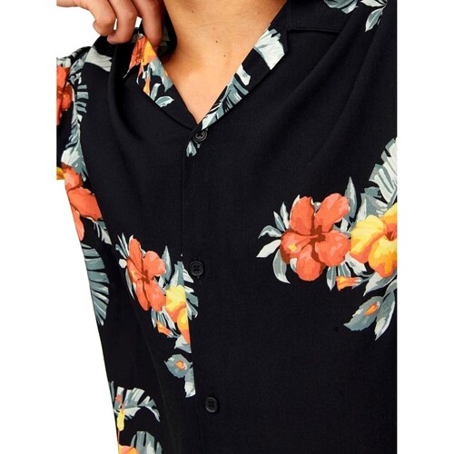 Jack & Jones - CAMISA ESTAMPADA HOMBRE JACK&JONES 12227625 Negro