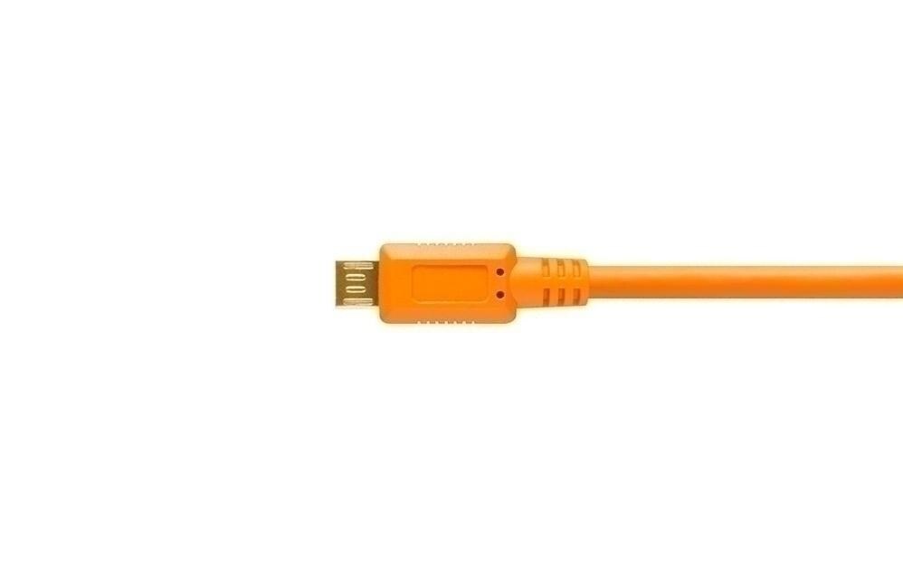 Kabel TetherPro USB 2.0 zu Micro-B 5-Pin, 4.6 m OrangeUSB 2.0 auf USB 2.0 Micro-B 5-Pin
