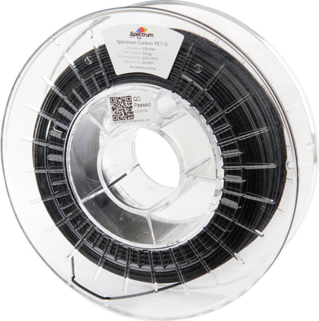Spectrum  Carbon PETG, 1,75 mm / 500 g    PET-G Filament mit 10 % Kohlefasern