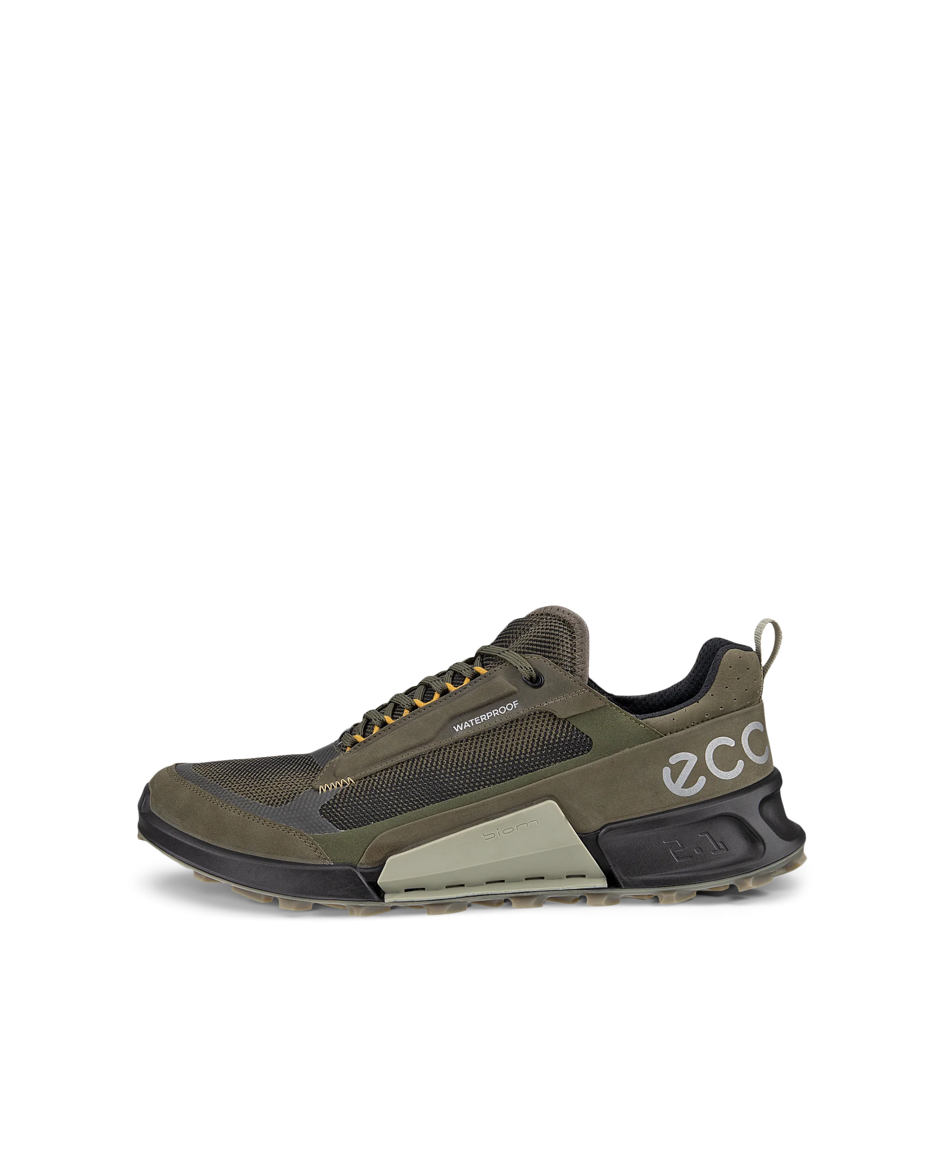ECCO BIOM 2.1 X MOUNTAIN M Herren Wasserdichter Wanderschuh aus Nubukleder Grün