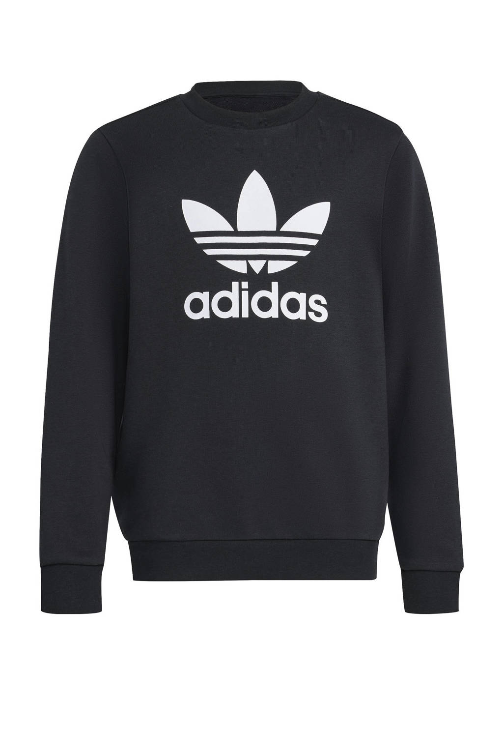 adidas sweater Trefoil zwart