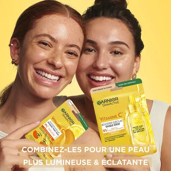 Máscara facial para olhos Garnier Vitamina C Radiance