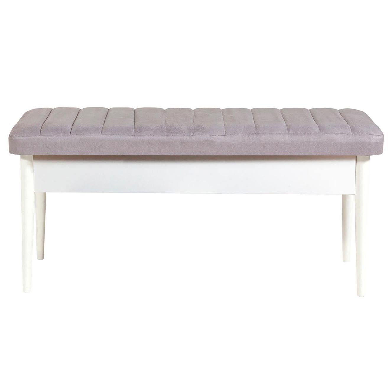 Homitis Ensemble Table + 2 Chaises + 2 Bancs Vina 0701 blanche
