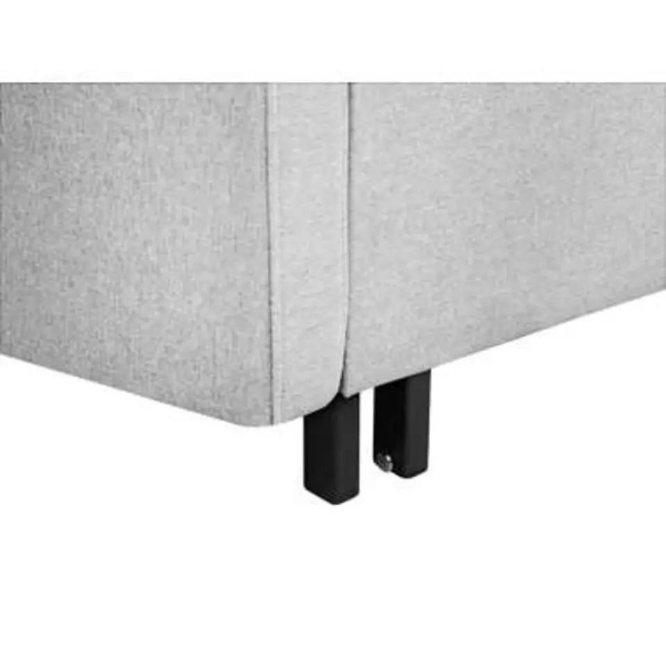 HOVIN - Slaapbank 2-zits - Lichtgrijs - Polyester