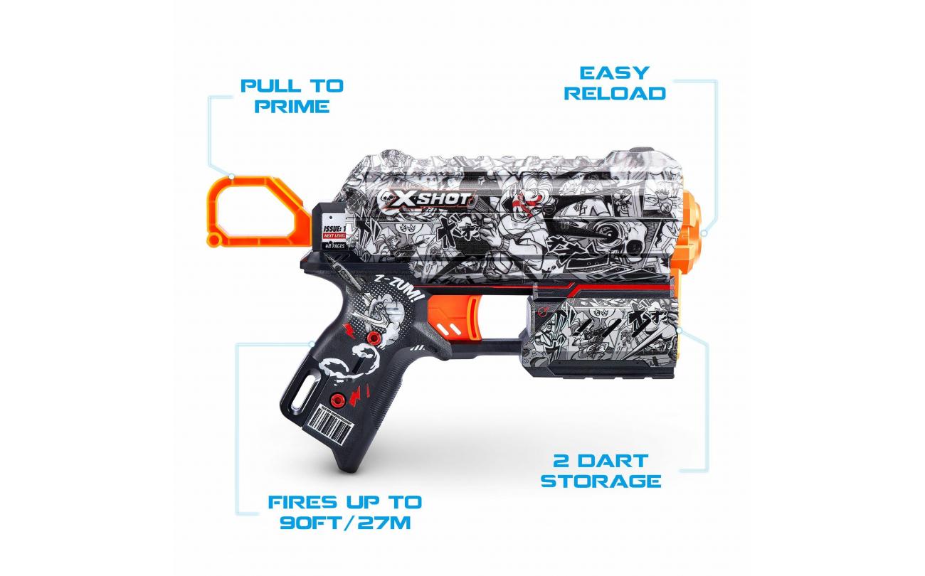 X-shot Skins Flux met 8 darts