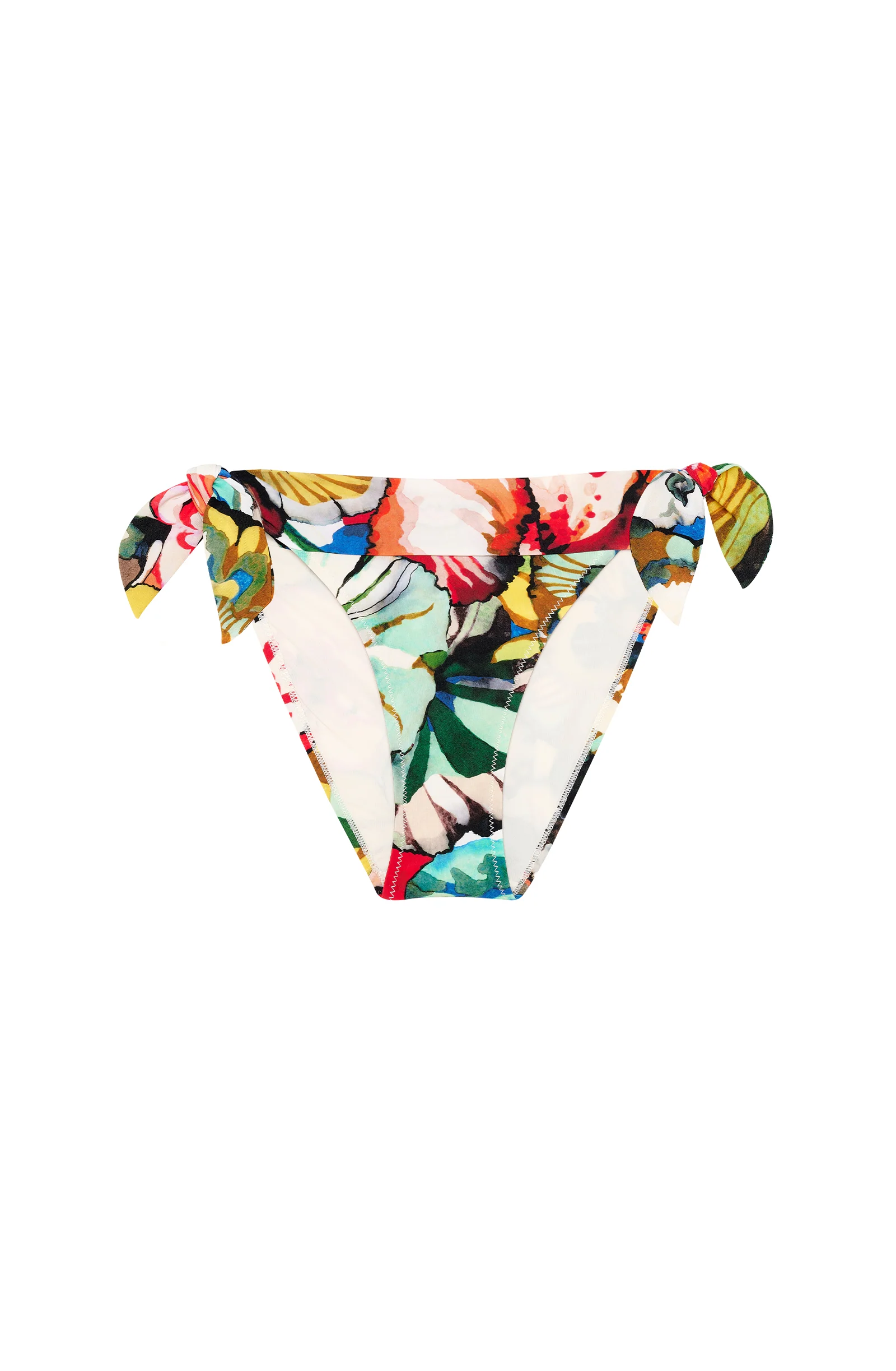 diva Bas de maillot de bain à nœuds imprimé Flower