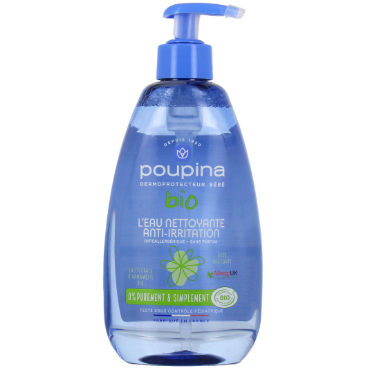 Poupina eau nettoyante bio anti irritation : toilette de bébé
