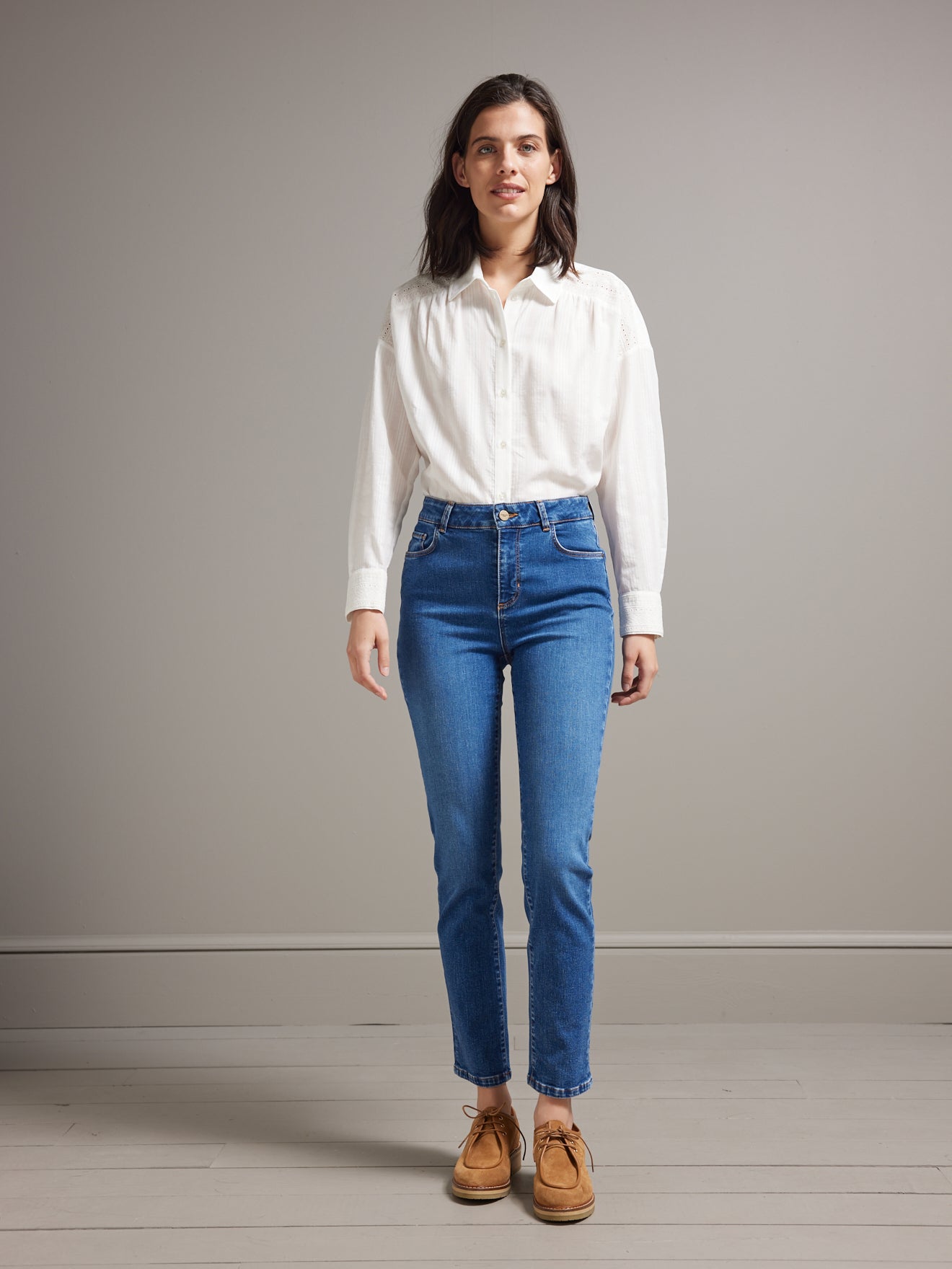Jean slim femme Mathilde - coton biologique, délavage écoresponsable