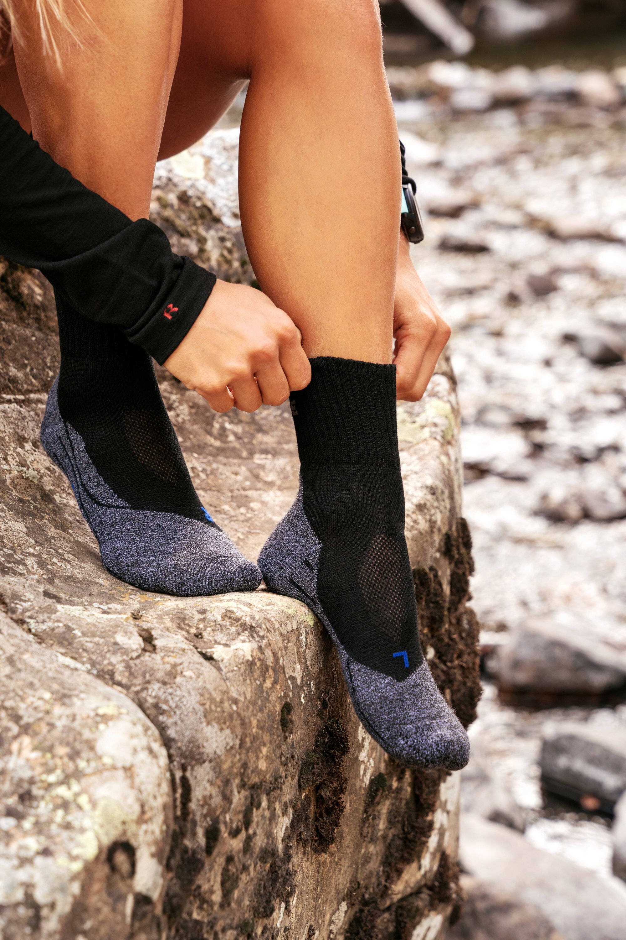 FALKE TK2 Cool wandelsokken donkerblauw