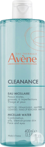 Avène Cleanance Eau Micellaire Nettoyante Peaux Mixtes Flacon 400ml
