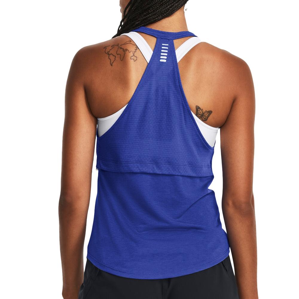 Under Armour Débardeur Bleu Femme Under Armour Ua Streaker Run