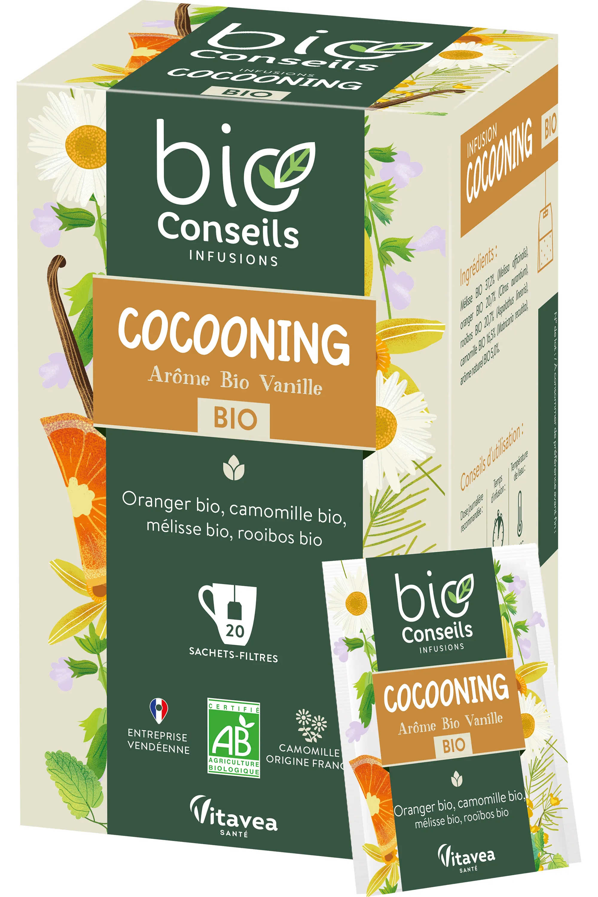 BIO CONSEILS Infusion cocooning Bio-24 g
