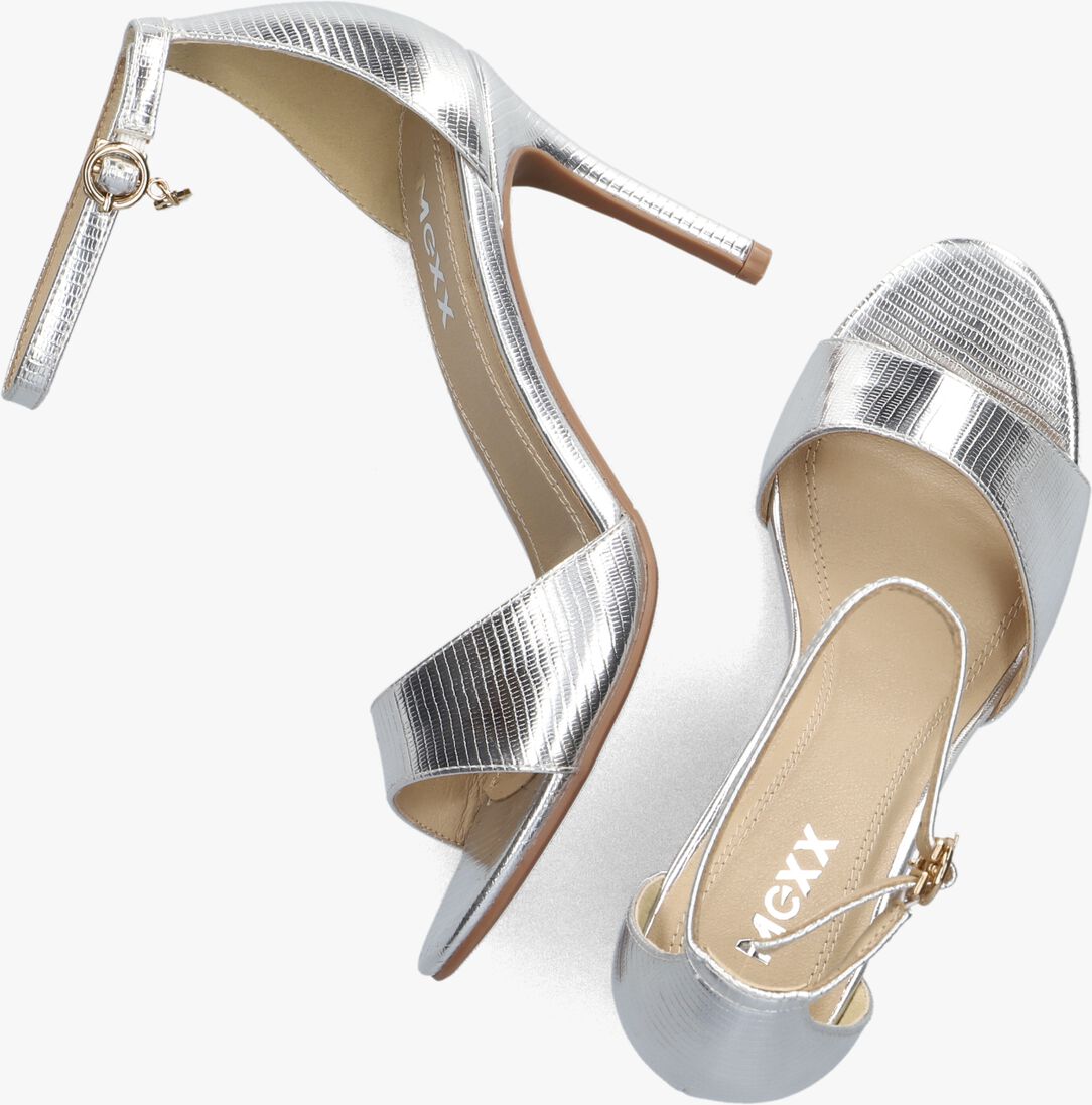 MEXX zilveren mexx sandalen leyla