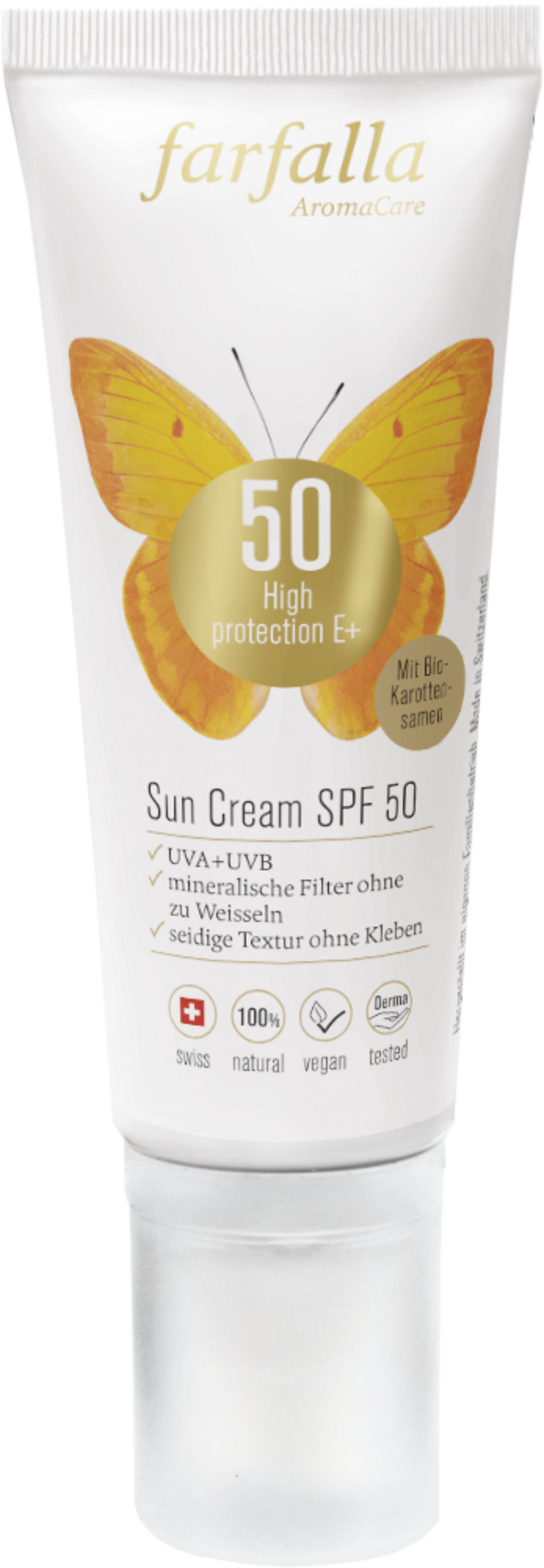 farfalla  High Protection E+ Sun Cream SPF 50, 80 ml