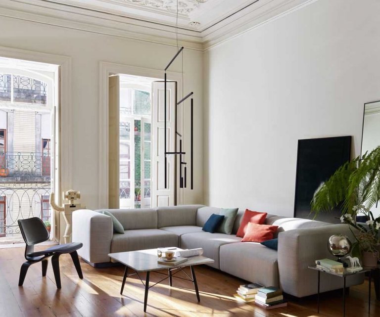 Vitra Eames Coffee Table 760 essen honing Walnotenhout