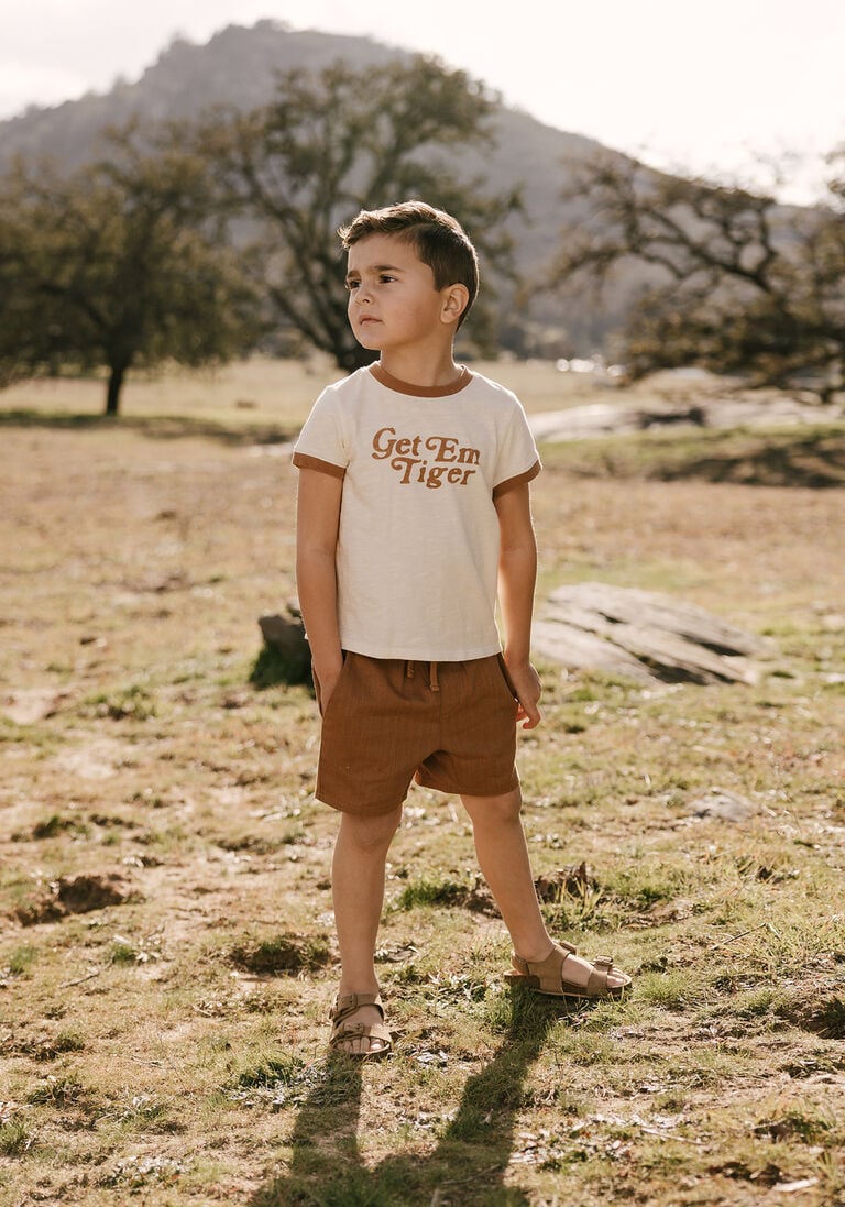RYLEE + CRU beige rylee + cru t-shirt ringer tee
