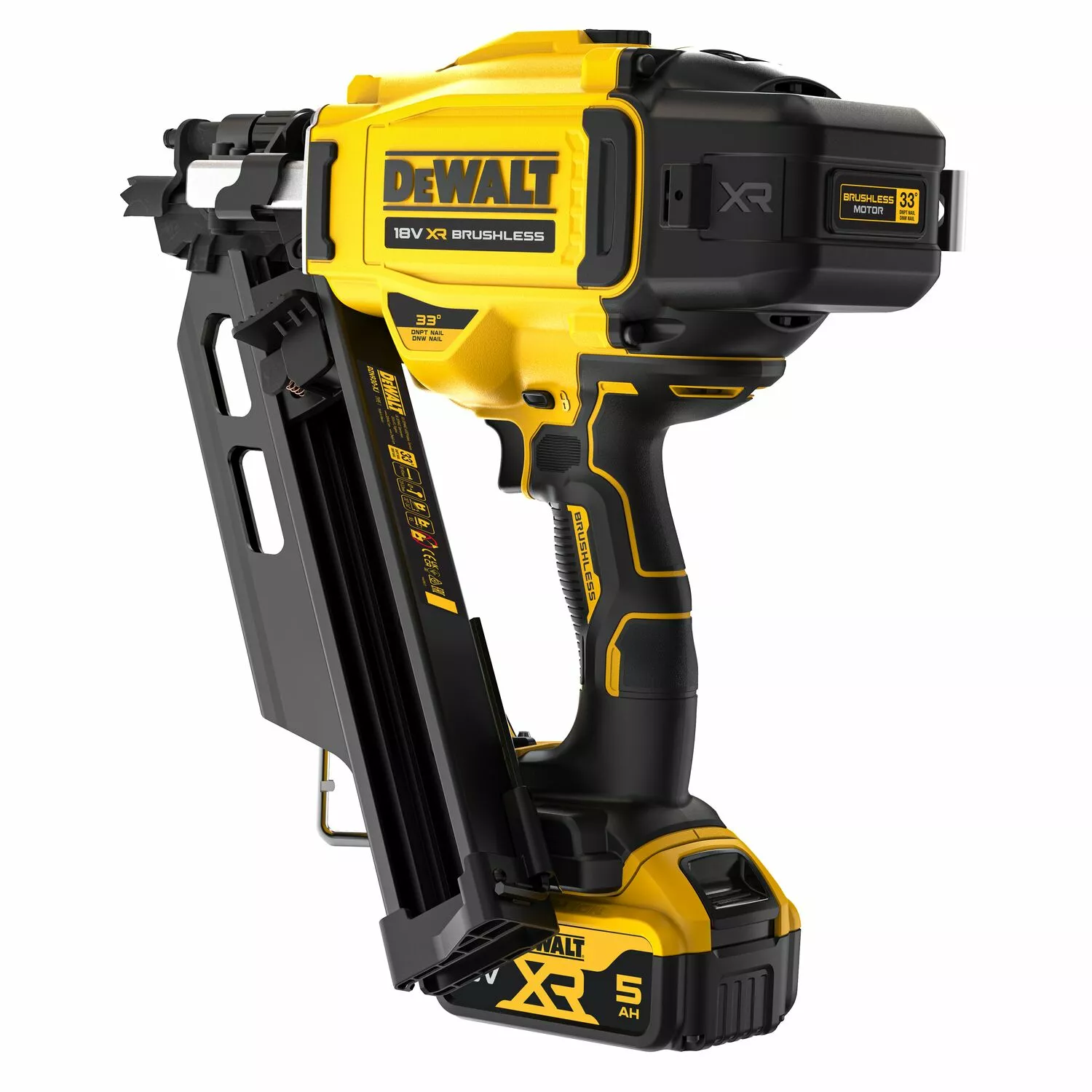 DeWALT DCN930P2 18V Li-ion accu constructie tacker set (2x 5.0Ah accu) in Tstak - 50-90mm - 2-Speed