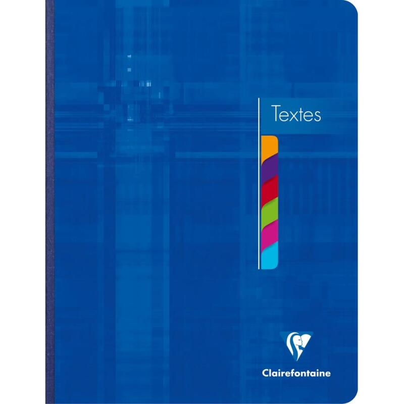 Cahier de textes brochure 17x22cm 144 pages grands carreaux Couleur aléatoire - Assortis