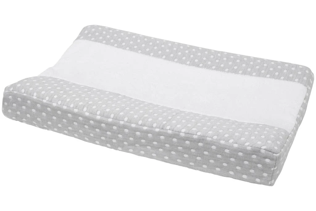aankleedkussenhoes Little Dots grijs