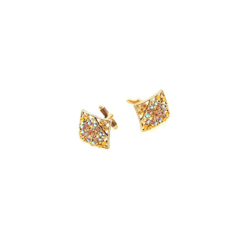 Boutons de manchette, ZEUS Topaze, Cristal Swarovski