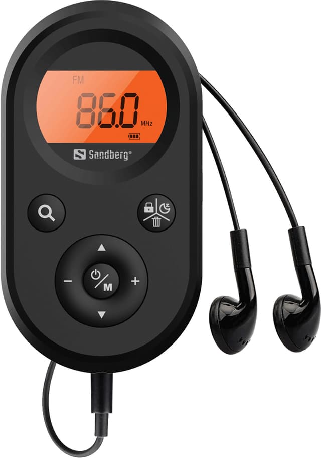 Sandberg Recharge 421-02 pocket FM+AM radio