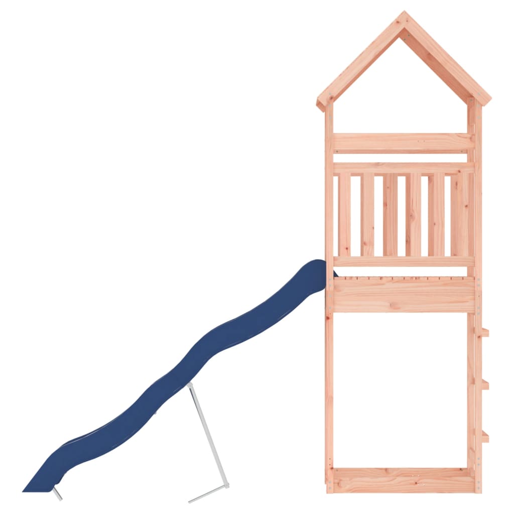 Aire de jeux d'extérieur balançoires toboggan portiques robuste jeux jardin 55 x 292 x 264 cm bois massif de douglas 02_00047