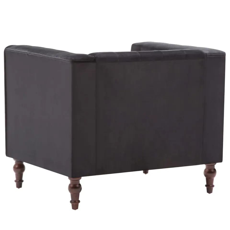 vidaXL - Fauteuil - Zwart - Stof