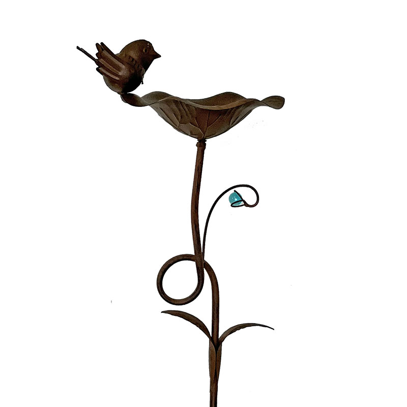 Ensemble 3 tuteurs mangeoire oiseaux 110x17cm