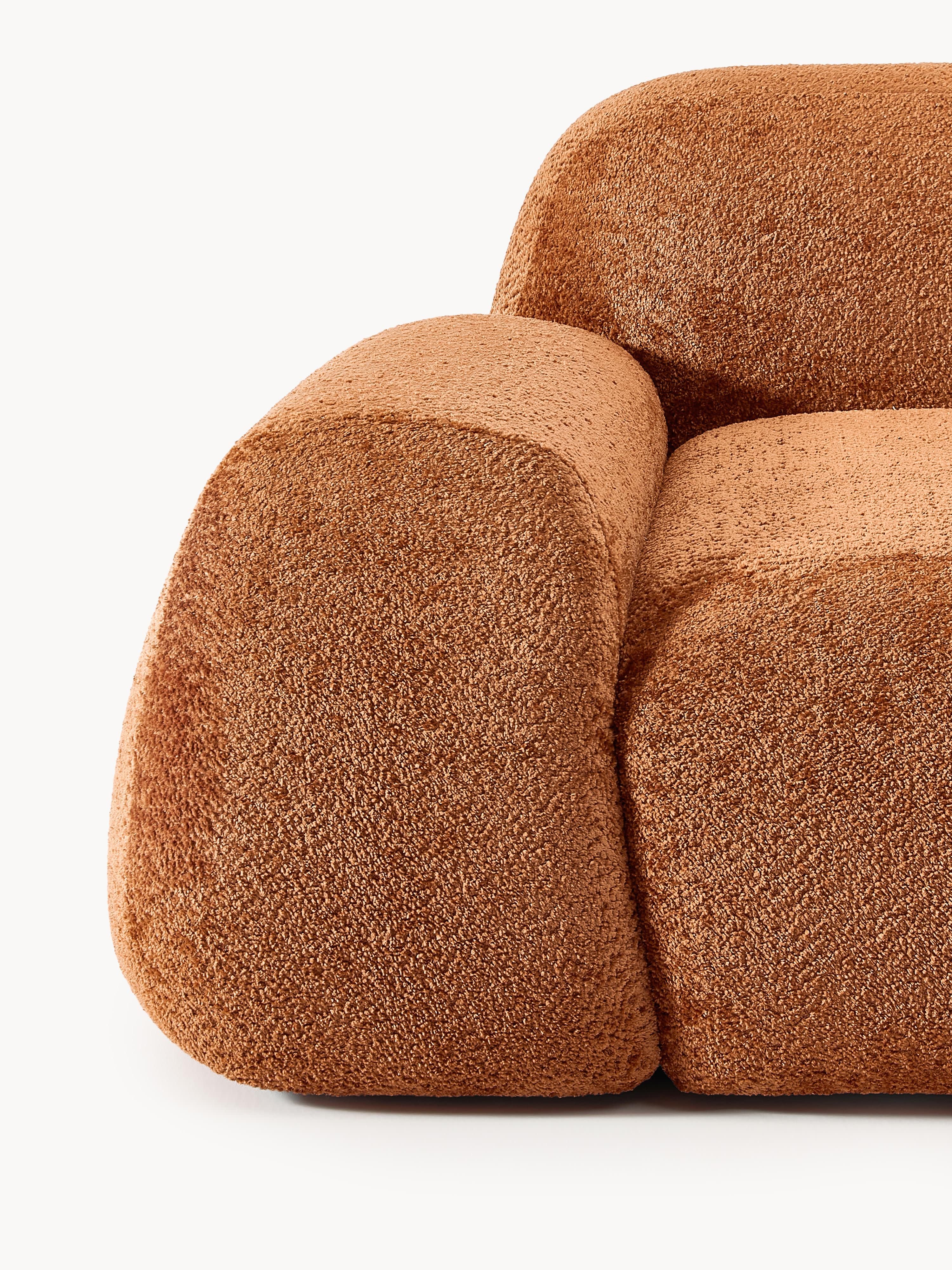 Modulaire bank Wolke (4-zits) van teddy-bouclé
