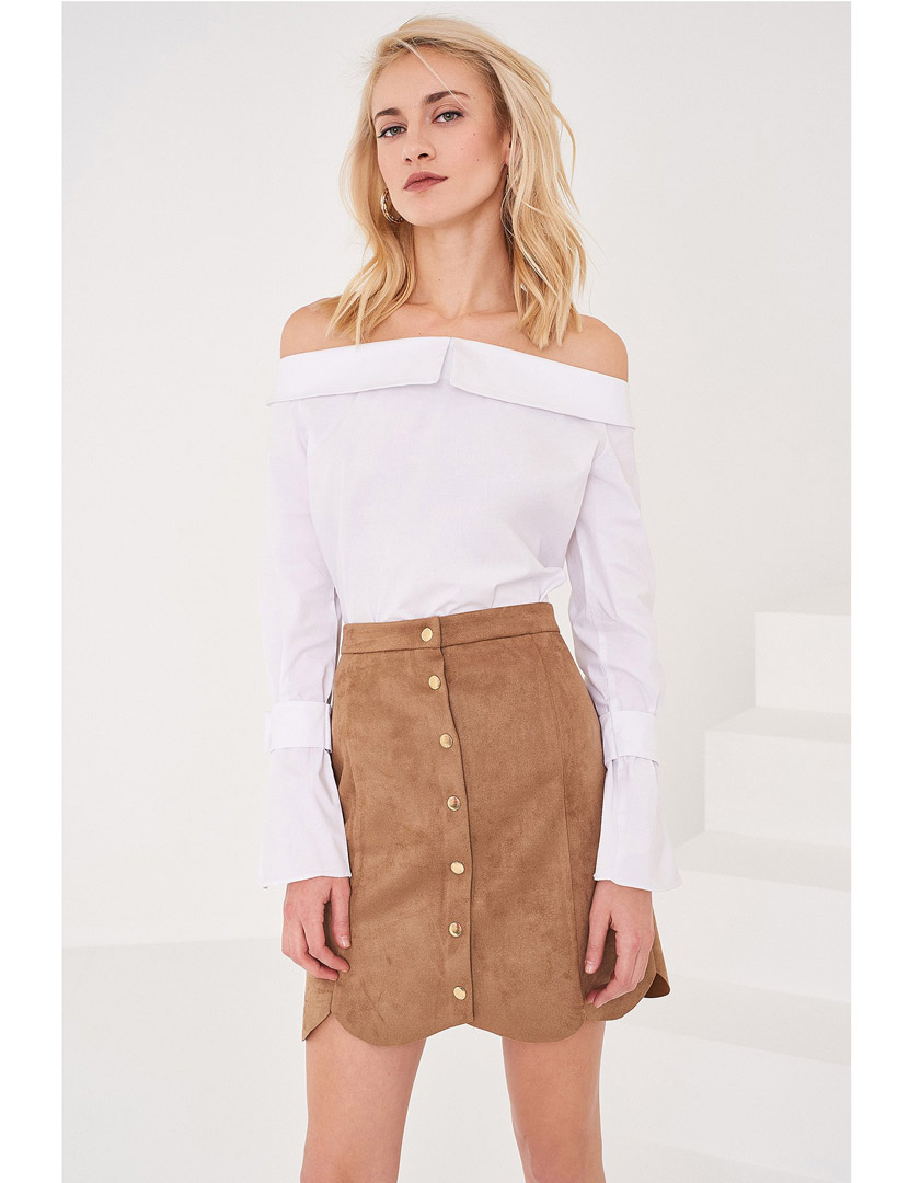 Beige Ladies Skirt