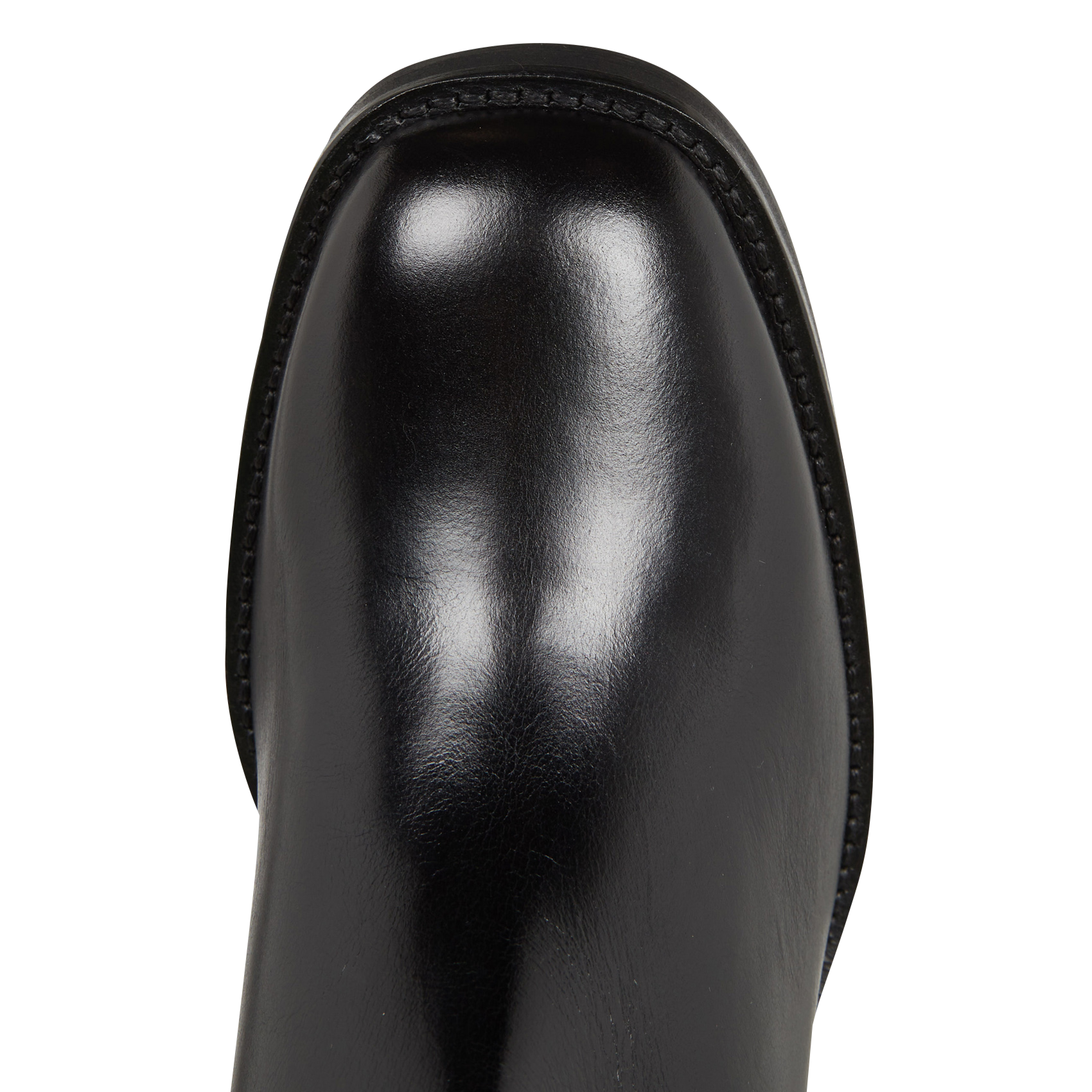 Bottines en cuir lisse| Noir
