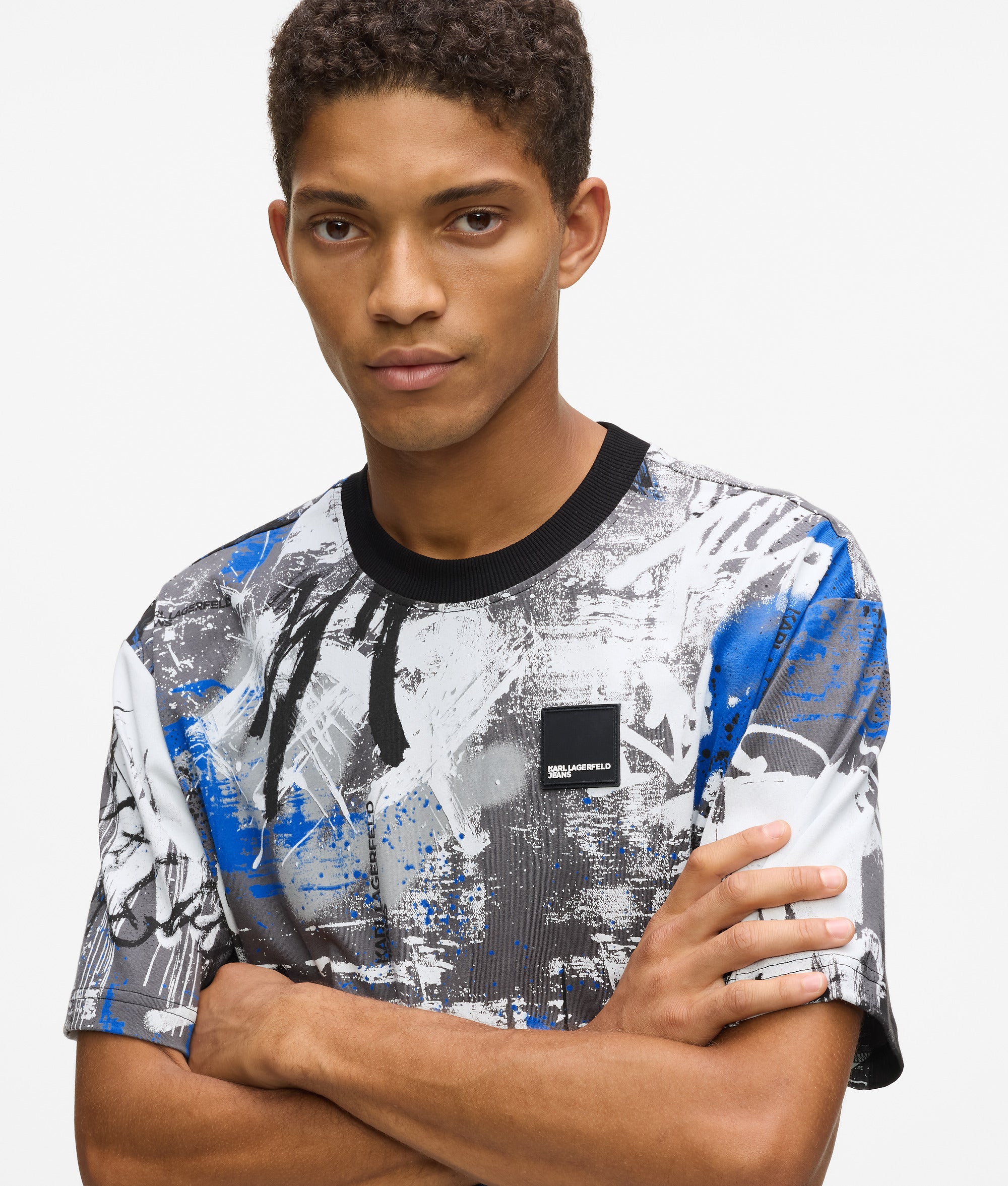 T-shirt met verfeffect