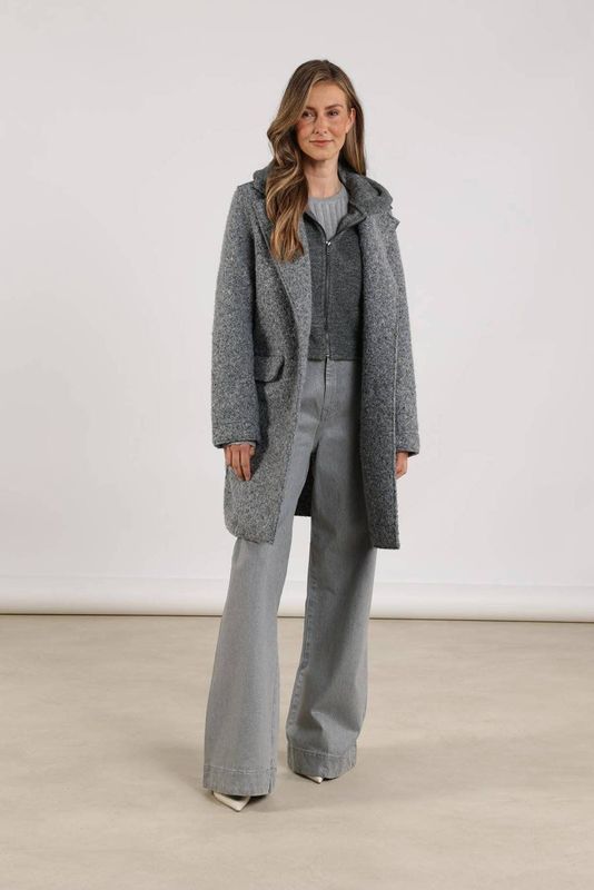 NUKUS - Inna Jacket Boucle - Winterjas - Grijs