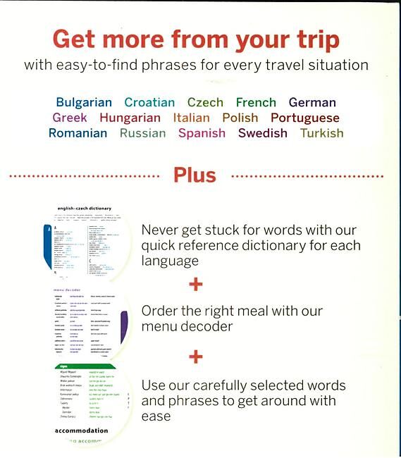 LONELY PLANET - EUROPE PHRASEBOOK
