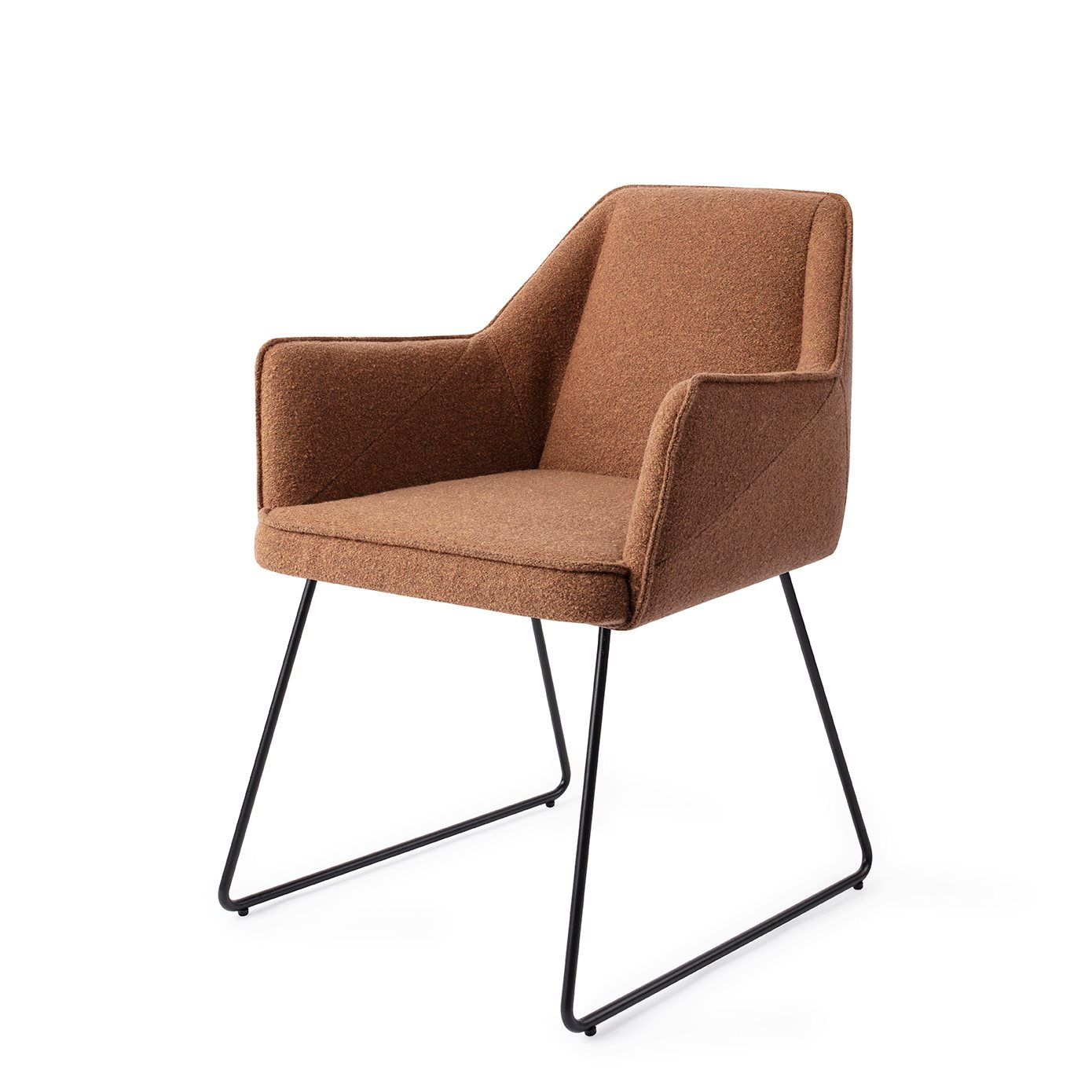 Tome Cinnamon Bun Eetkamerstoel - Slide Black