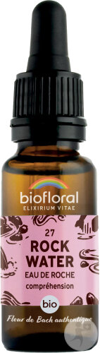 Biofloral Fleurs De Bach 27 Rock Water/Eau De Roche Compréhension Et Acceptation Bio 20ml