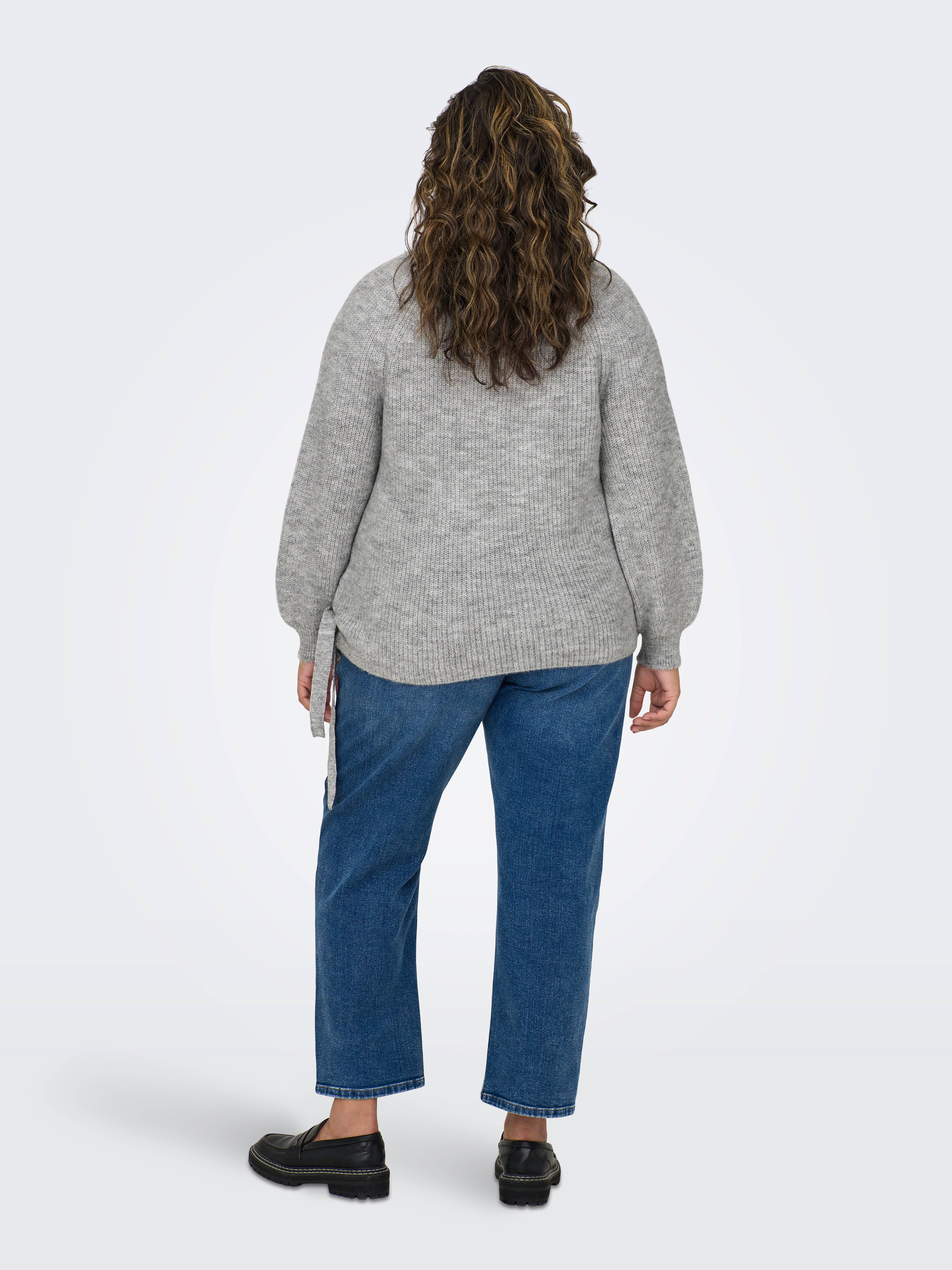 CARJADEI Strickjacke Medium Grey Melange