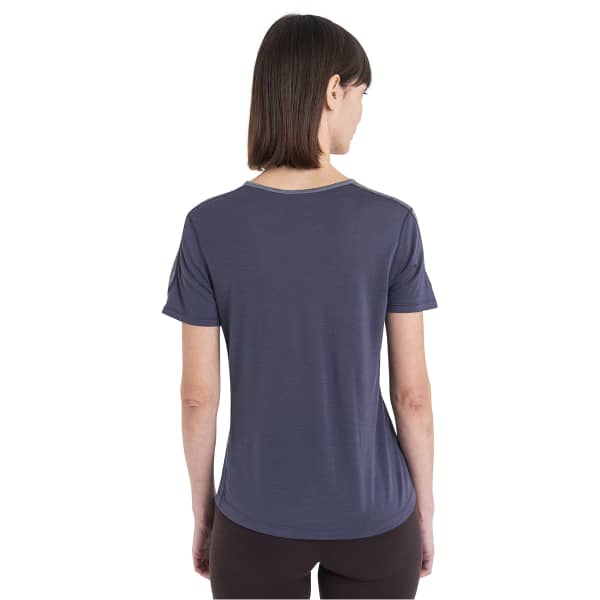 T-shirt randonnée ICEBREAKER W MERINO 125 ZONEKNIT ENERGY WIND SS TEE GRAPHITE/GRAPHITE HTHR/CB