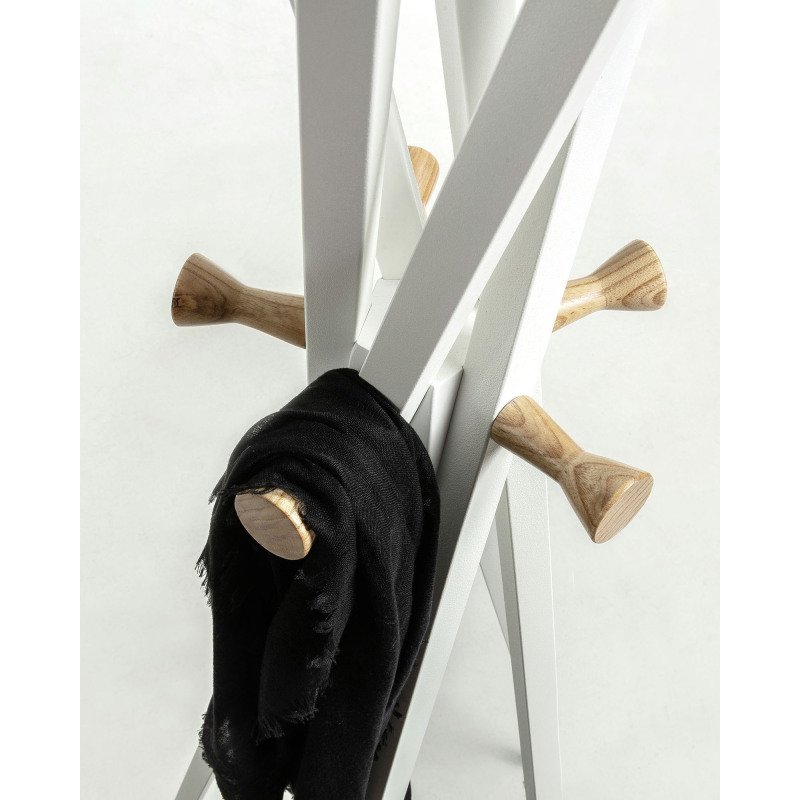 Porte-manteaux Chelsey 170 cm blanc