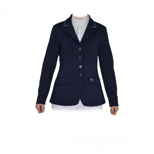 Jaqueta de corrida feminina azul marinho