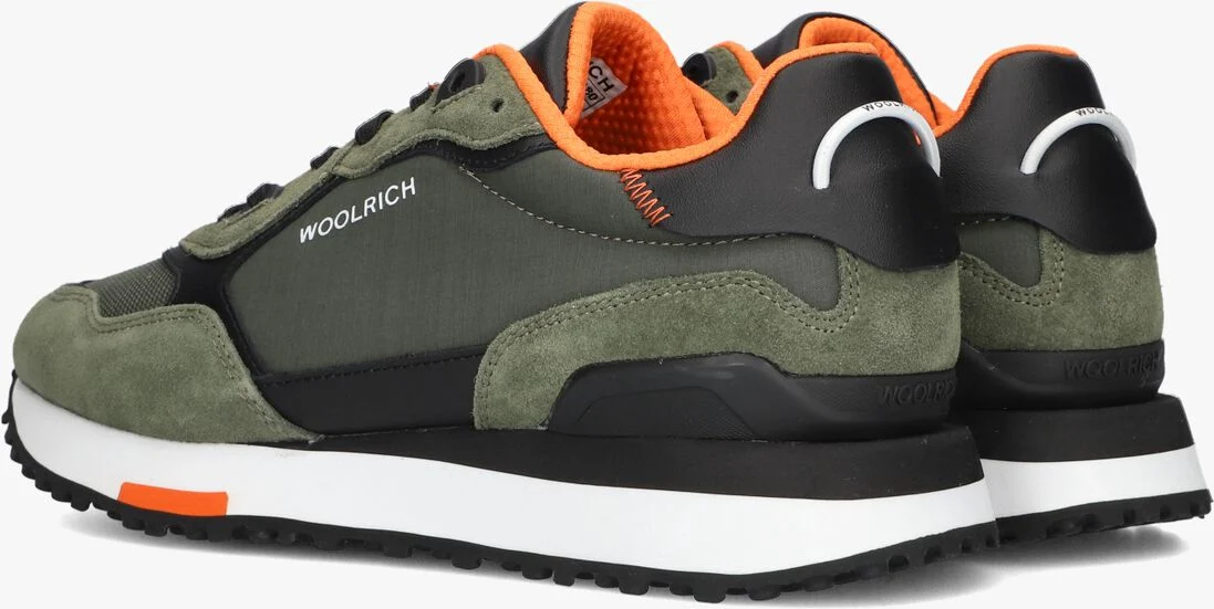 WOOLRICH groene woolrich lage sneakers retro sneaker man